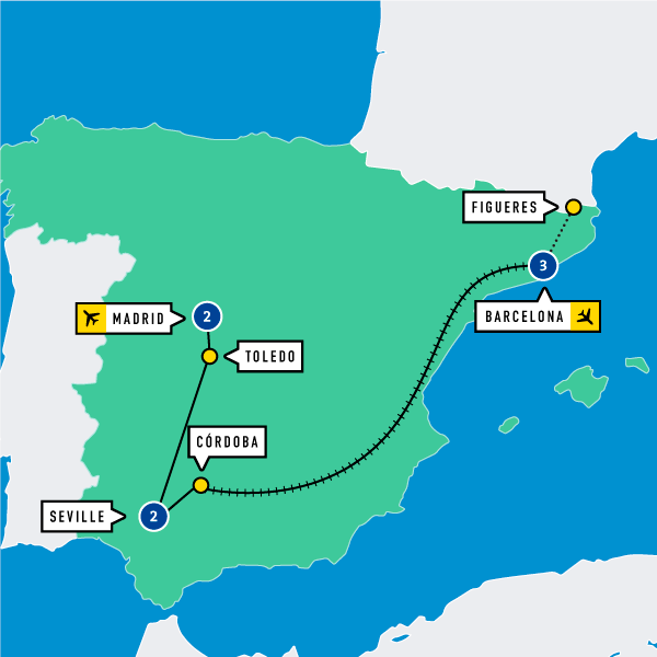 Map of España Maravillosa