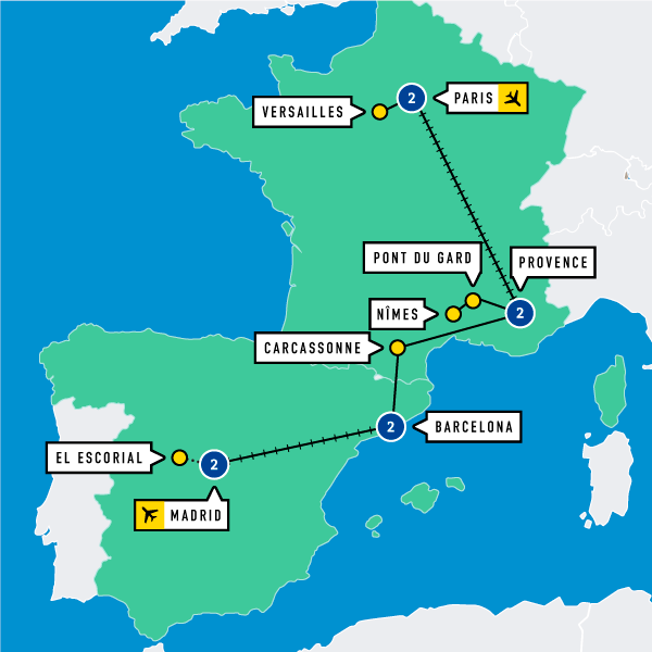 france to spain trip