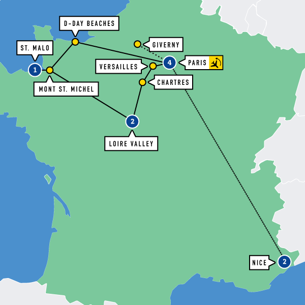 Map of La Belle France