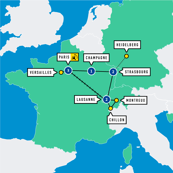 Map of L'Est