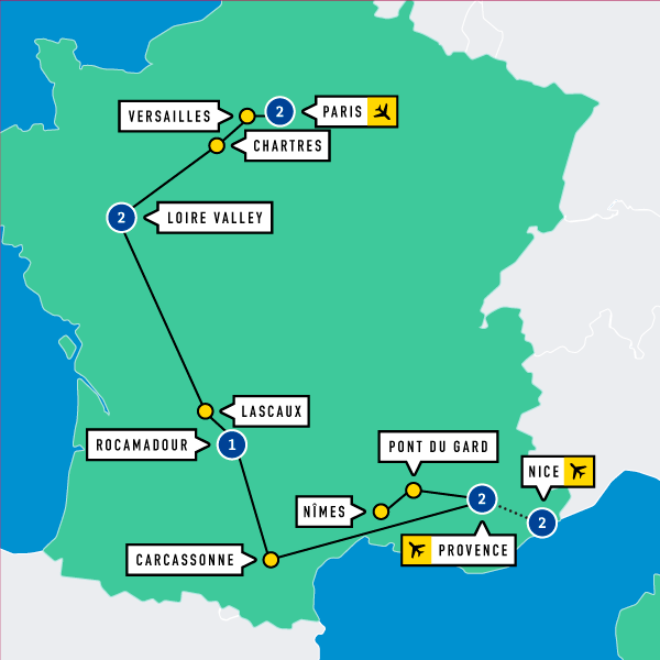 Map of La Vie Francaise