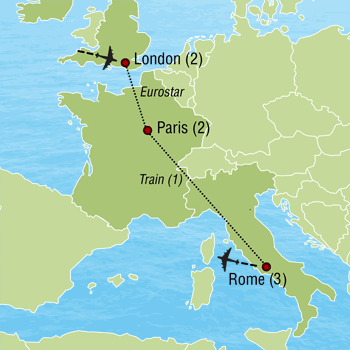 Map of European Cantata