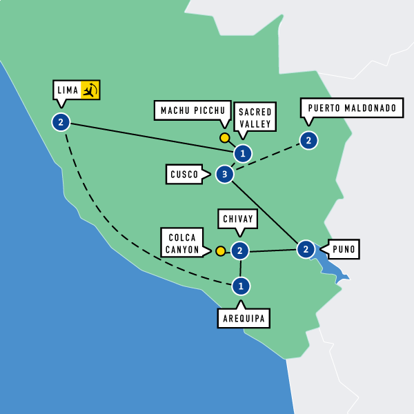 Map of Peru: The Grand Tour