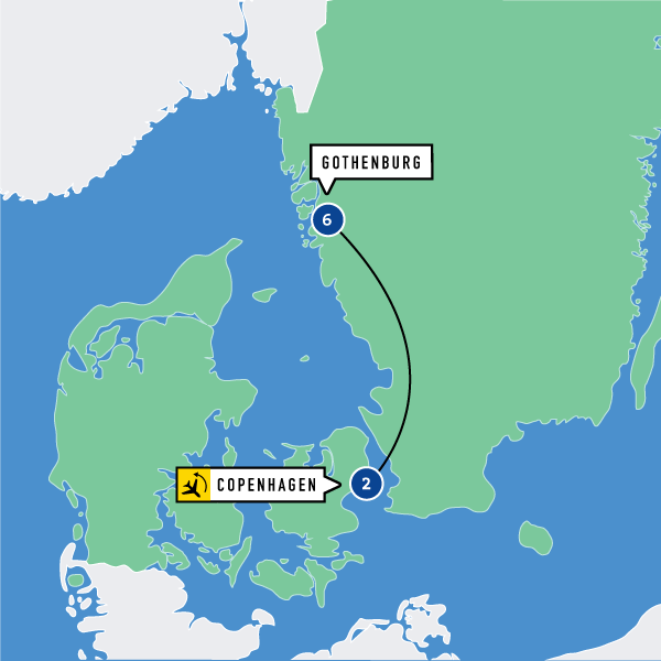 Map of The Gothia Cup