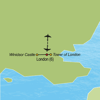 Map of The English Soccer Experience: London