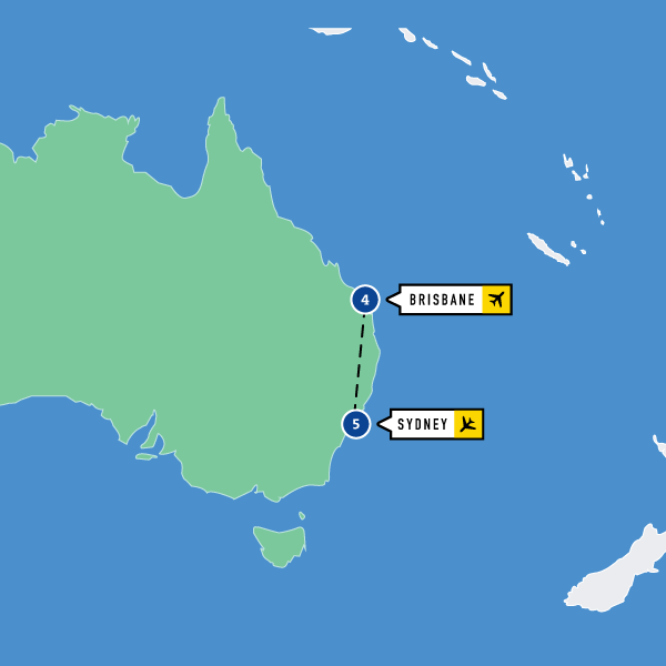 Map of Women’s World Cup 2023: Sydney and Brisbane