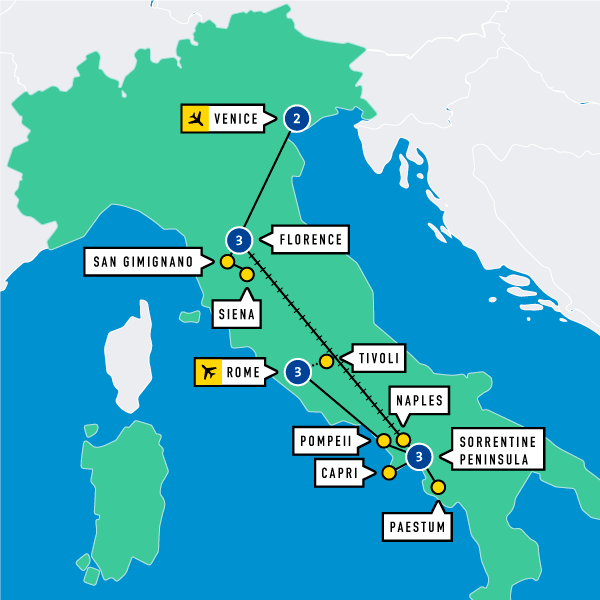 Map of Tutt' Italia