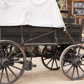 Pioneer Wagon at Sutter's Fort, Sacramento, California