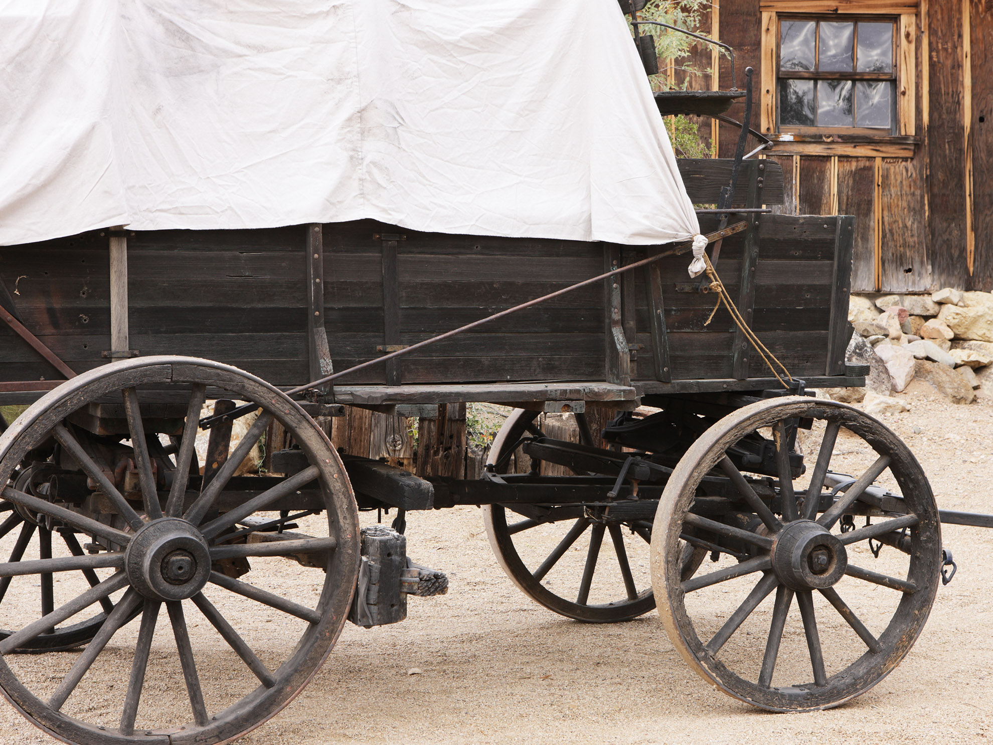 Pioneer Wagon at Sutter's Fort, Sacramento, California