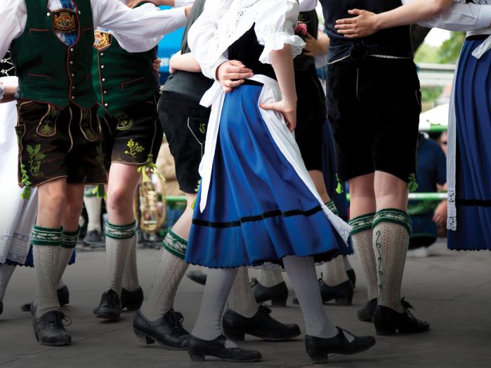 Bavarian folk dancing