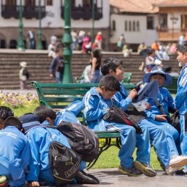 Cuzco Peru School Children