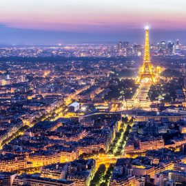 Eiffel Tower View at Night