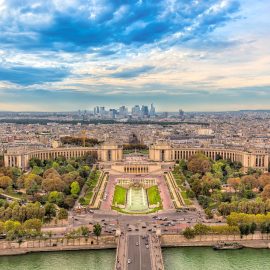 Aerial View Paris France