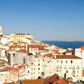 Alfama District Lisbon Portugal