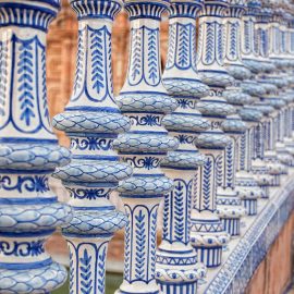 Bridge Detail in Plaza de Espana in Seville