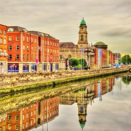 View of Dublin with the River Liffey