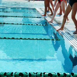 Swimmers at the start