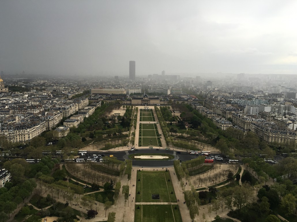 Lower view from the Eiffel Tower