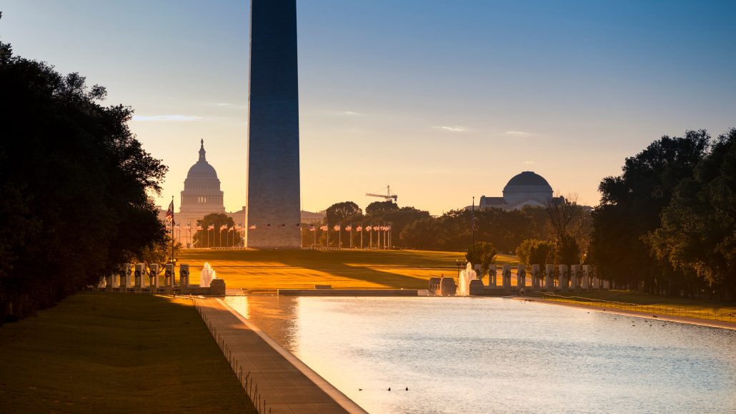 Jefferson Memorial, Capitol Building, Washington Monument, Washington, D.C.