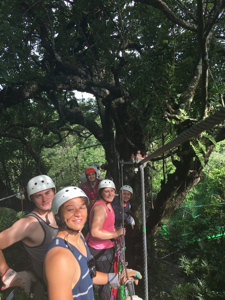 Ziplining in Costa Rica