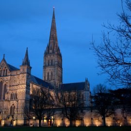 Salisbury Cathedral at Night