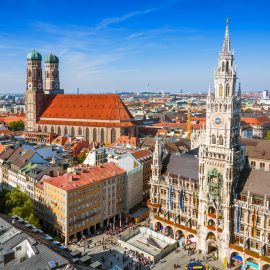 city hall at the Marienplatz in Munich, Germany