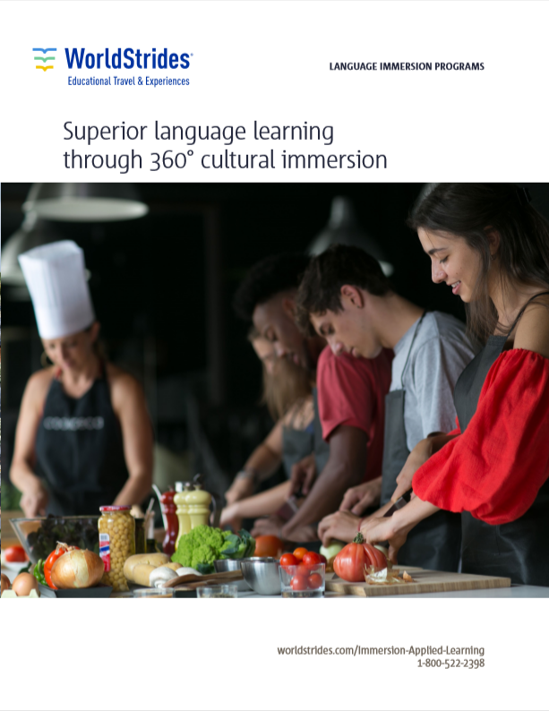 WorldStrides Language Immersion Study Catalog