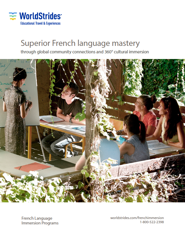 Free Download: French Language Immersion Study Tours Catalog