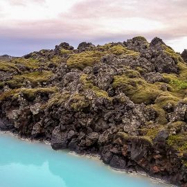 Blue Lagoon Iceland online meeting background