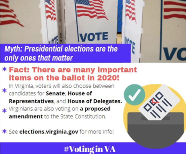 Photo in regards to voting in Virginia, debunking myth that presidential elections are the only ones that matter 