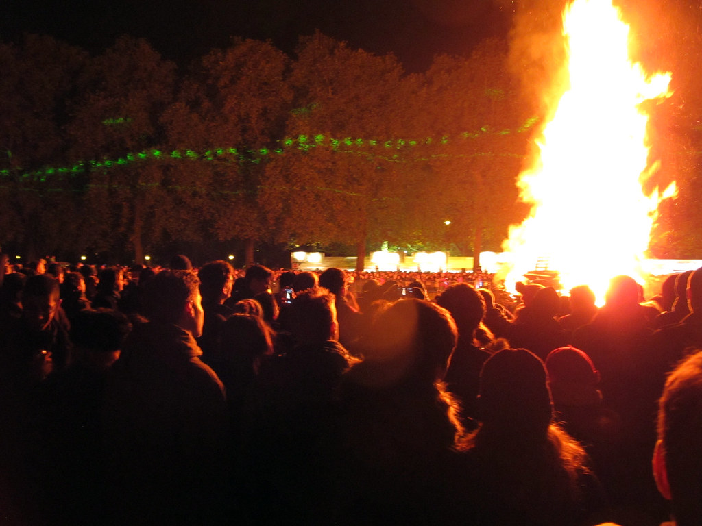 Bonfire at Battersea Park